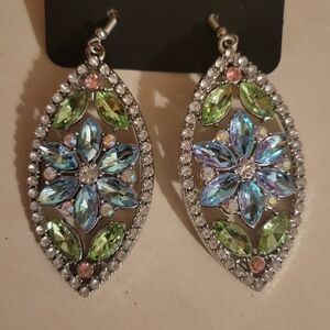Elegant Multi-Color Crystal Earrings